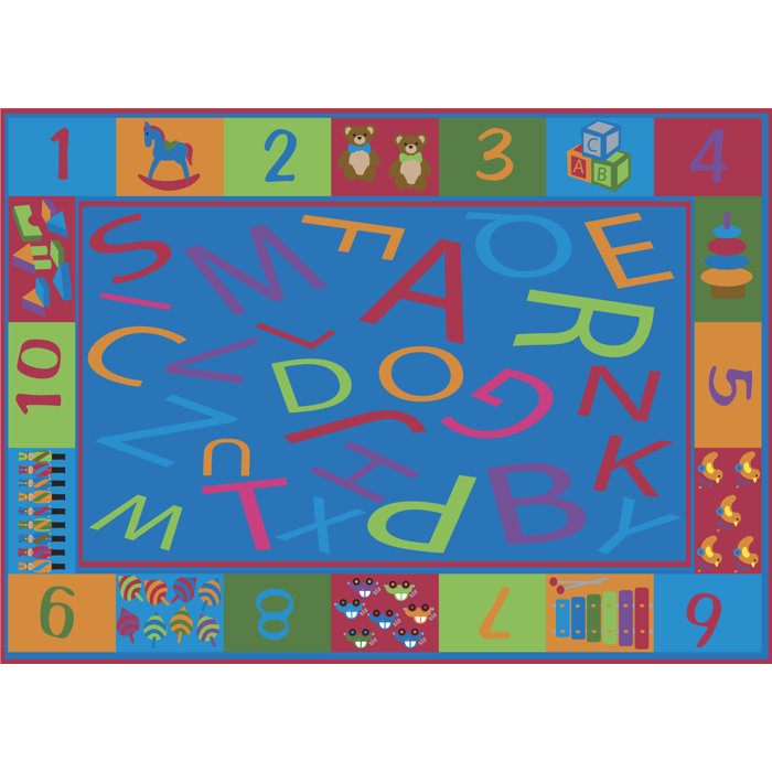 Kid Carpet Alphabet and Numbers Teaching Toddler Area Rug Wayfair